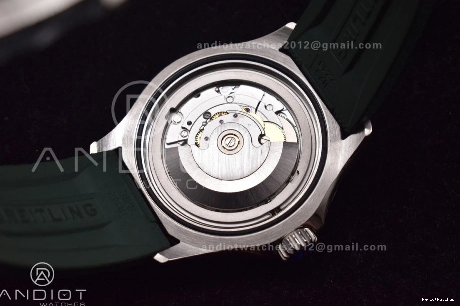 BLSF Rubber Strap 1164 Green SuperOcean Automatic Edition Orange A Dial 42 on 1:1 SS Best FashionForward 0131